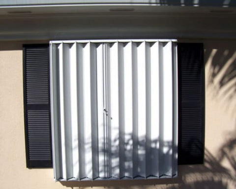 Accordion Hurricane Shutters for Windows - 65" x 58" Residential
