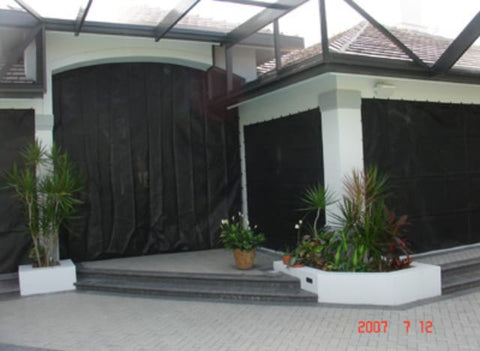 Hurricane Fabric for Large Openings - 118" x 102" Custom Storm Screen