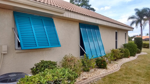 Hurricane Bahama Shutters - 46" x 57" Florida Code Approved