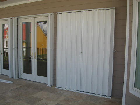 85" x 87.25" Accordion Hurricane Shutters 