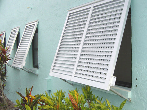 64" x 57" Impact Bahama Shutter 